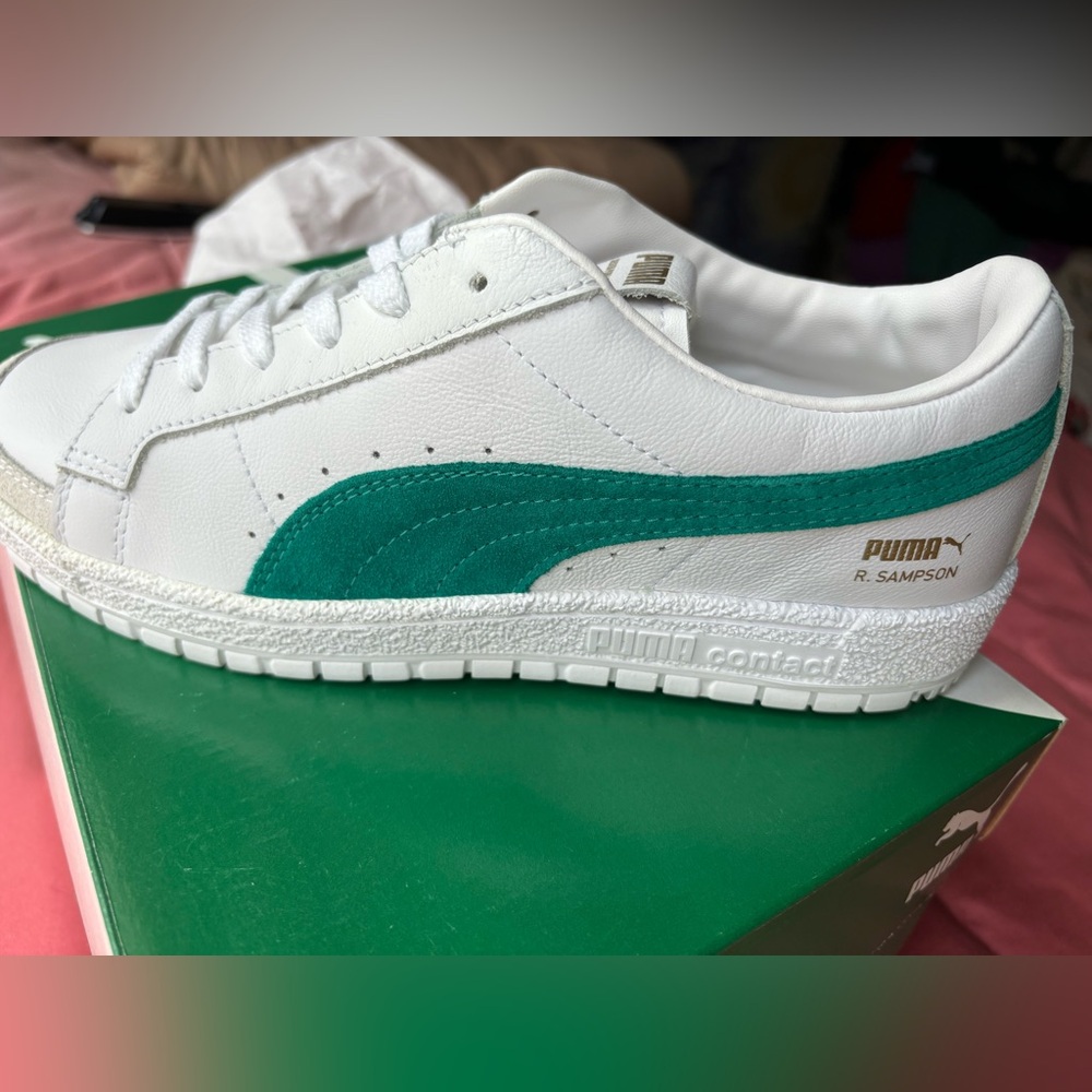 Puma Ralph Sampson white parasailing green adults size 6 sneakers bnib